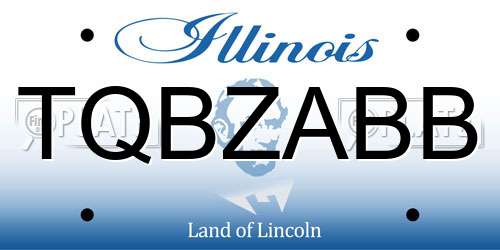TQBZABB Illinois License Plate