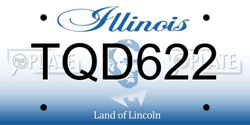 TQD622 Illinois License Plate