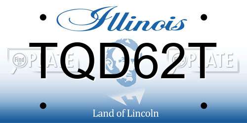 TQD62T Illinois License Plate
