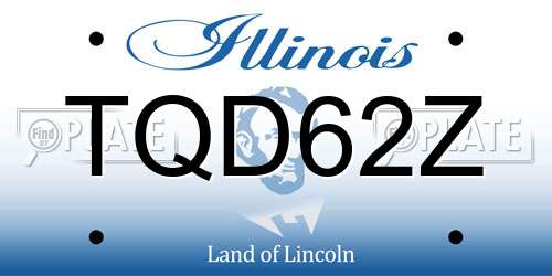TQD62Z Illinois License Plate