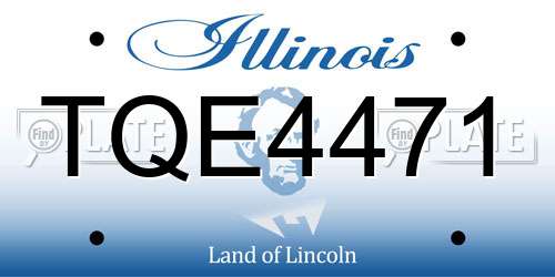 TQE4471 Illinois License Plate