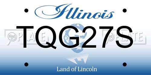 TQG27S Illinois License Plate