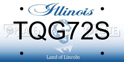 TQG72S Illinois License Plate