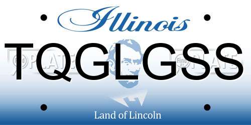 TQGLGSS Illinois License Plate