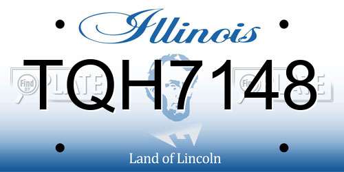 TQH7148 Illinois License Plate