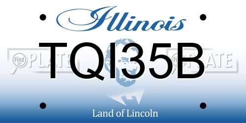TQI35B Illinois License Plate