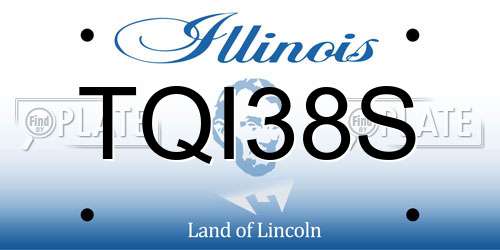 TQI38S Illinois License Plate