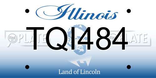 TQI484 Illinois License Plate