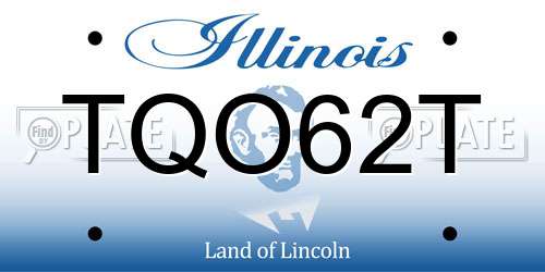 TQO62T Illinois License Plate