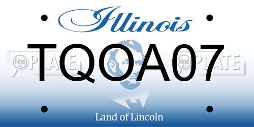 TQOA07 Illinois License Plate