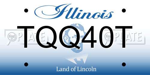 TQQ40T Illinois License Plate