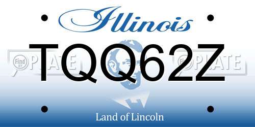 TQQ62Z Illinois License Plate