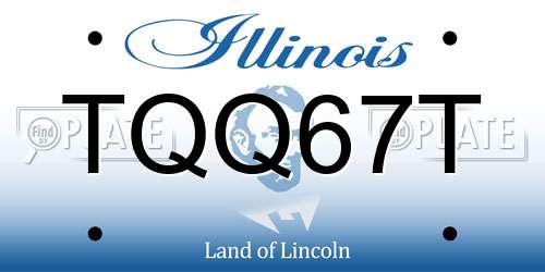 TQQ67T Illinois License Plate