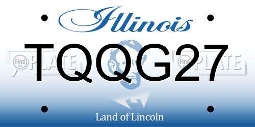 TQQG27 Illinois License Plate
