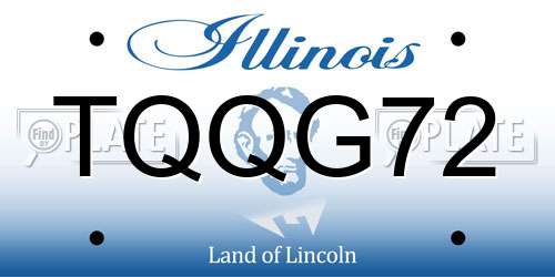 TQQG72 Illinois License Plate