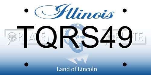 TQRS49 Illinois License Plate