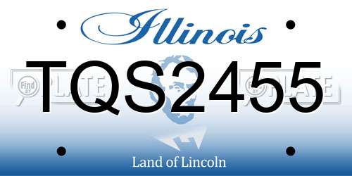 TQS2455 Illinois License Plate