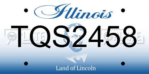 TQS2458 Illinois License Plate