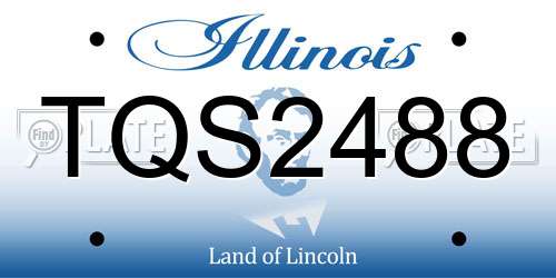 TQS2488 Illinois License Plate