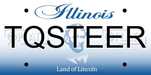 TQSTEER Illinois License Plate