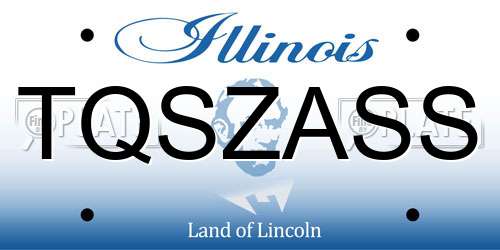 TQSZASS Illinois License Plate