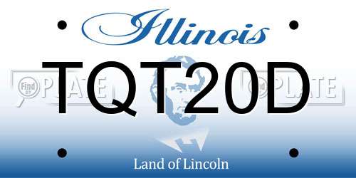 TQT20D Illinois License Plate