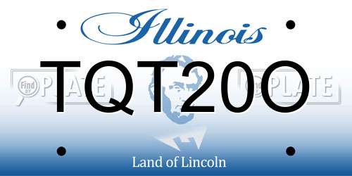 TQT20O Illinois License Plate