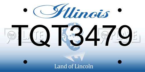 TQT3479 Illinois License Plate