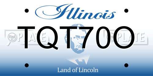 TQT70O Illinois License Plate