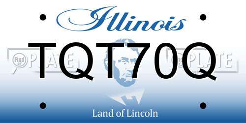 TQT70Q Illinois License Plate