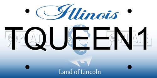 TQUEEN1 Illinois License Plate