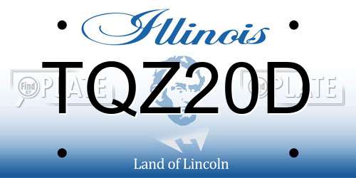 TQZ20D Illinois License Plate