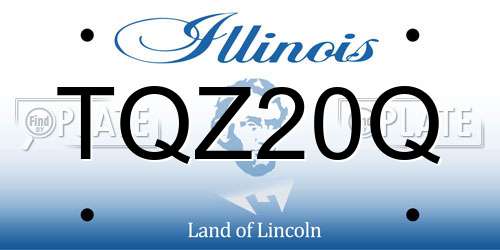 TQZ20Q Illinois License Plate