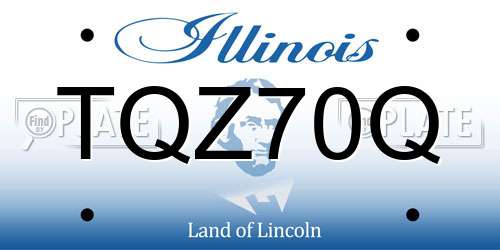 TQZ70Q Illinois License Plate