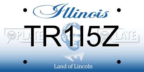 TR1I5Z Illinois License Plate