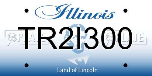 TR2I300 Illinois License Plate