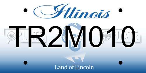 TR2M010 Illinois License Plate