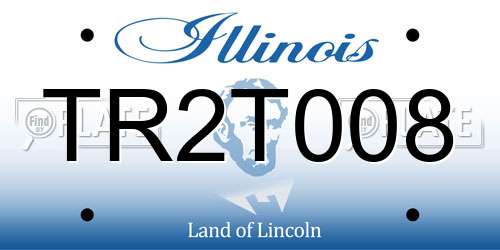 TR2T008 Illinois License Plate