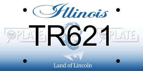 TR621 Illinois License Plate