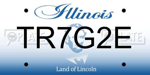 TR7G2E Illinois License Plate