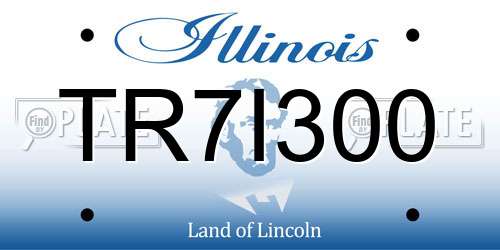 TR7I300 Illinois License Plate