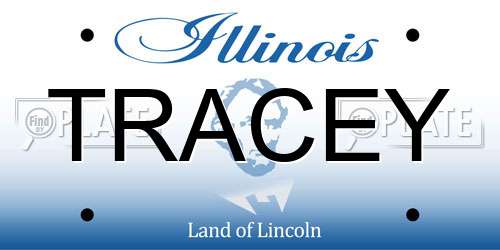 TRACEY Illinois License Plate