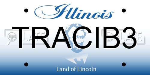 TRACIB3 Illinois License Plate