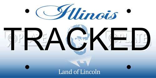 TRACKED Illinois License Plate