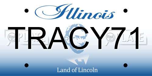 TRACY71 Illinois License Plate