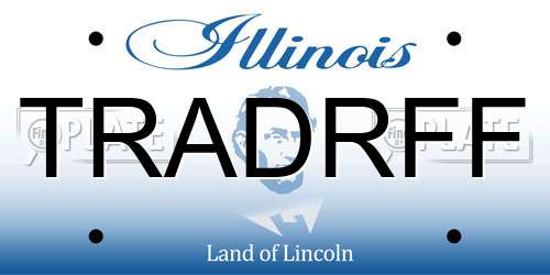 TRADRFF Illinois License Plate