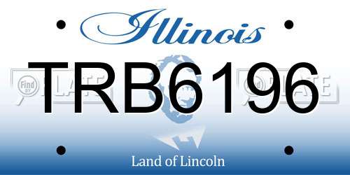 TRB6196 Illinois License Plate