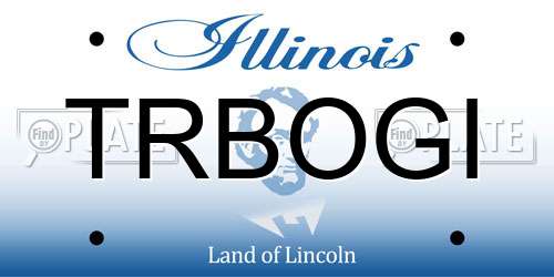 TRBOGI Illinois License Plate