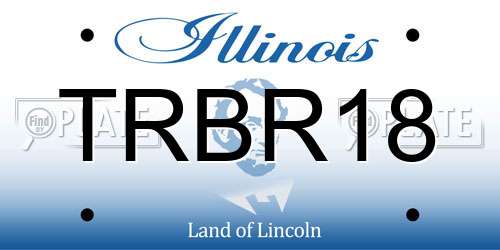 TRBR18 Illinois License Plate