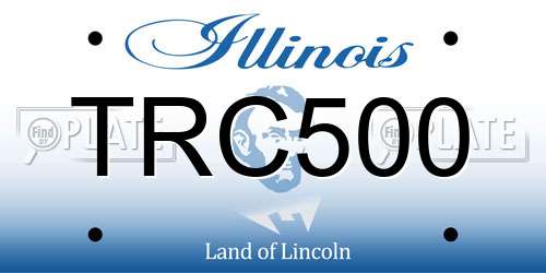 TRC500 Illinois License Plate